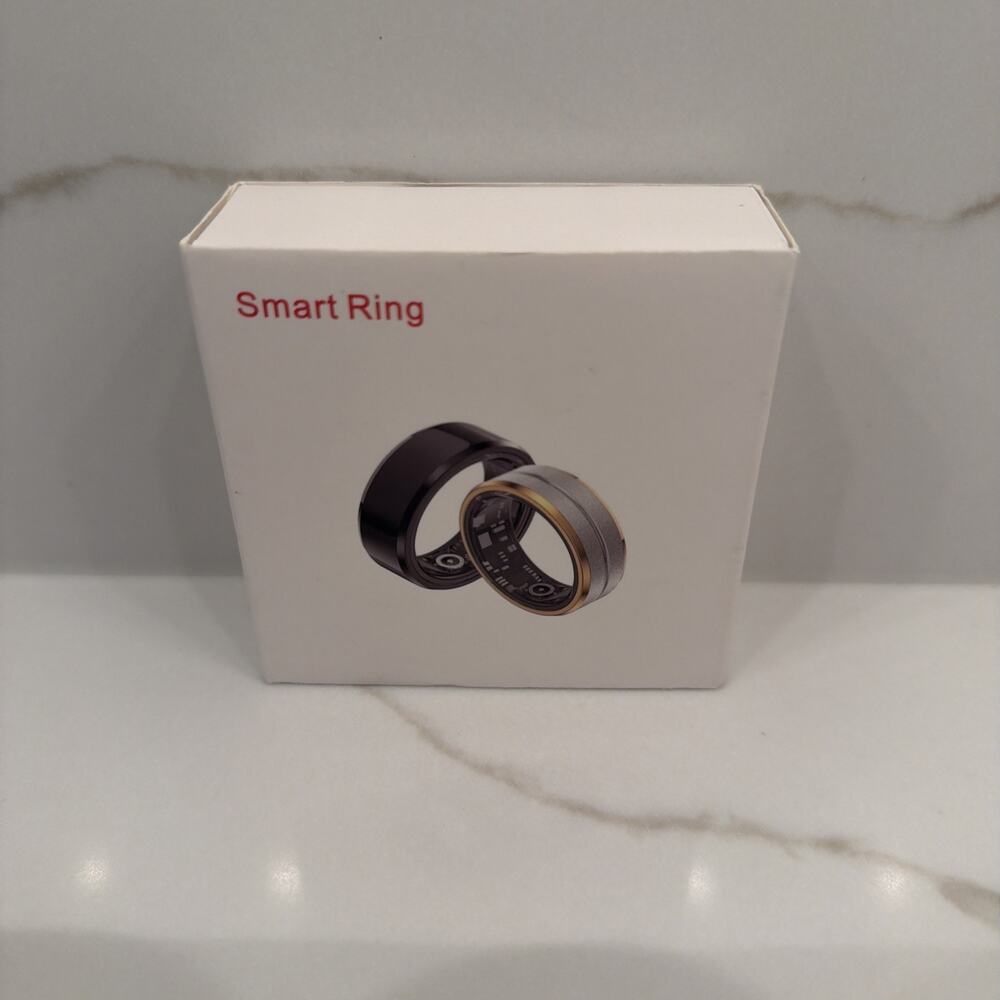 Smart Ring Heart Rate Blood Pressure New Open Box Sleep Tracker Health 9 Silver